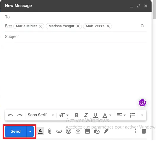 how to create email list in Gmail