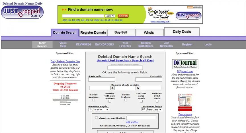 buying and selling domain names 