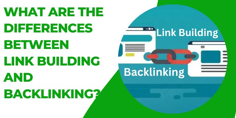 What is the difference between link building and backlinking?