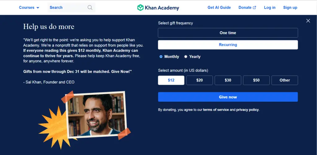 Alternatives to HomeWorkify: Khan Academy