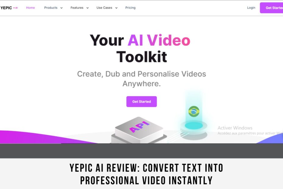 Yepic ai review: Convert text into professional video instantly