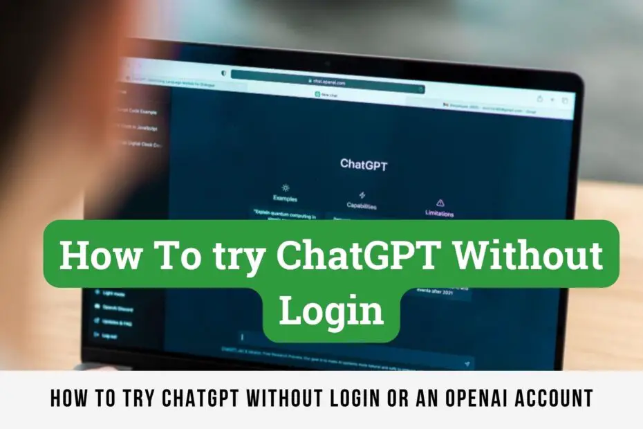 How To try ChatGPT Without Login